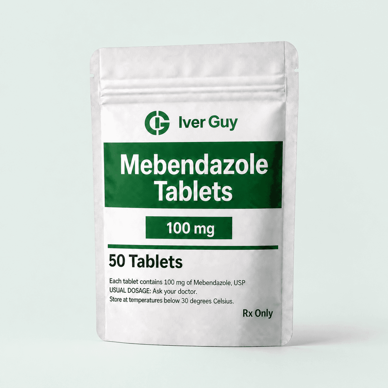 Mebendazole Tablets, 100 mg, 50-count